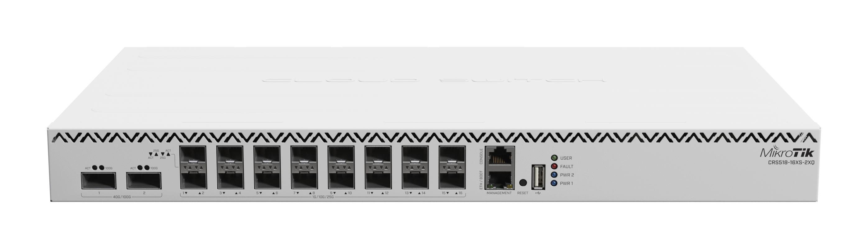 Router Switch 20G+2Q+RM with RouterOS v7, 1U rackmount